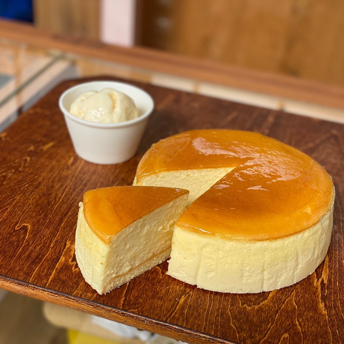 スフレチーズケーキ と ヨーグルトアイス ハレとケ洋菓子教室 徳島県三好市